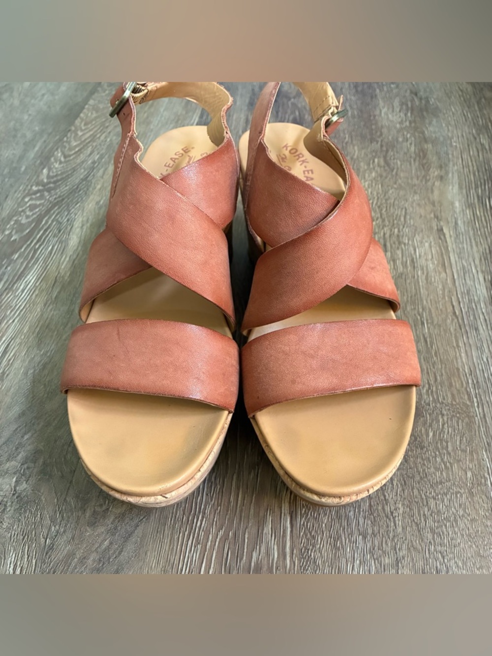 Kork-Ease Ashcroft Leather Wedges Sandals - Picture 3 of 9